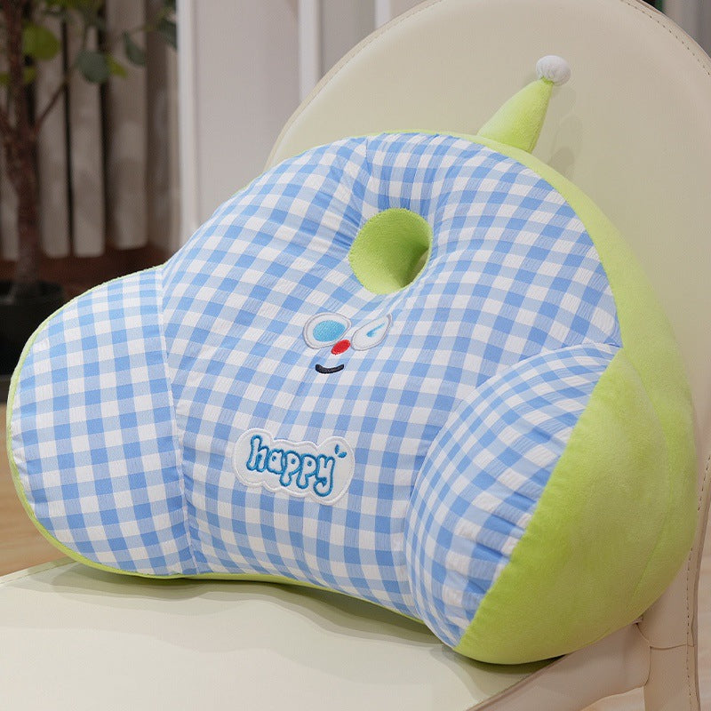 Plüsch Rückenstützkissen mit lässigem Design Brehn