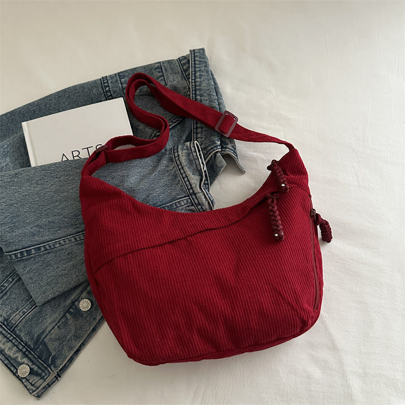 Umweltfreundliche gerippte Crossbody-Tasche Brehn