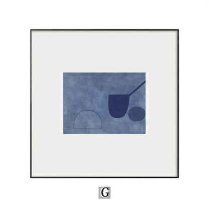 Minimalistische gerahmte Kunstdruck