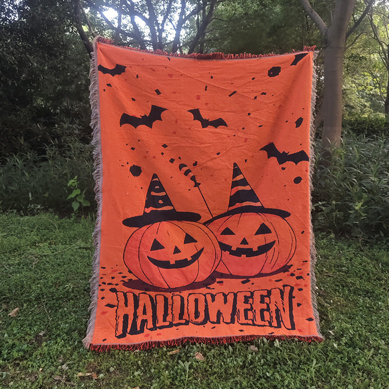 Halloween-Themen-Wurfdecke