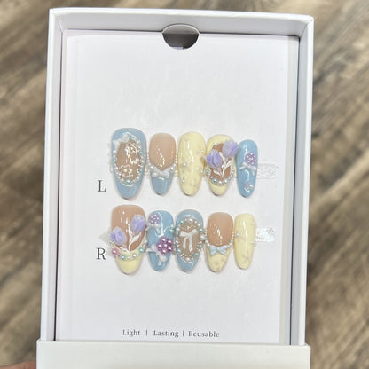 Wiederverwendbares Press-On Nagelset Brehn