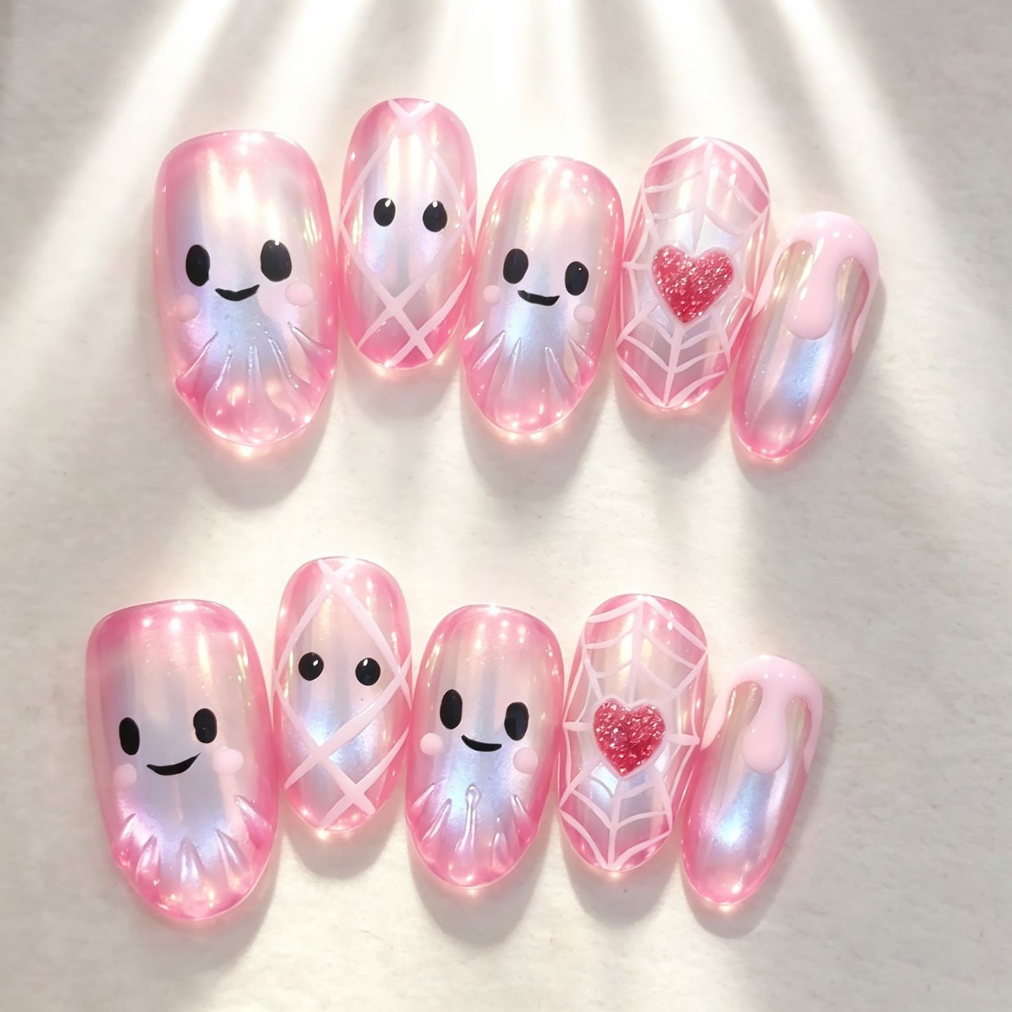 Verspielt Charakter Press-On Nail Art Set Brehn