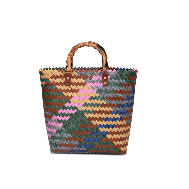 Gewebte Leder Tragetasche