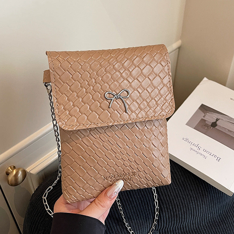 Texturierte Mini-Handtasche