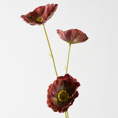 Dekorativer künstlicher Mohnblumenstängel