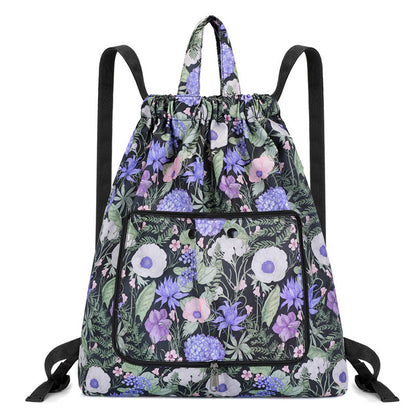Leichter Blumen-Schnür-Rucksack Brehn