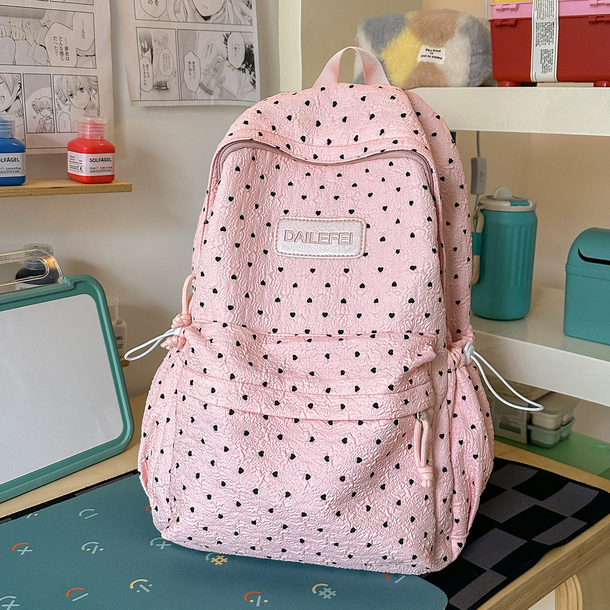 Stylische strukturiertes gemustertes Rucksack Brehn