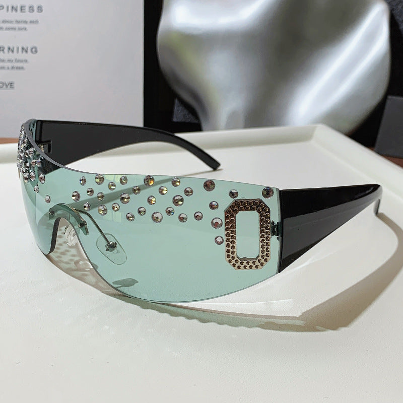 Damen Glamouröse Sonnenbrille mit Glitzerakzenten Brehn