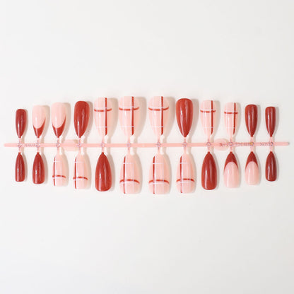 Elegante Glänzende Nagelspitzen Set Brehn