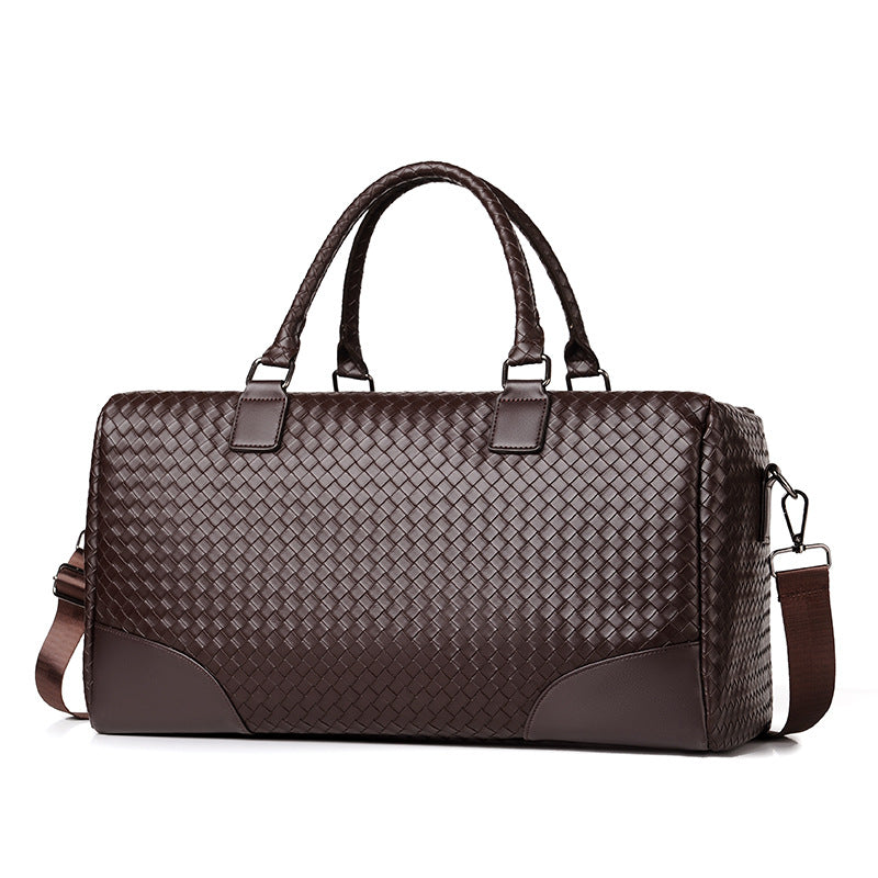 Premium Gewebte Leder Reise-Duffel Tasche Brehn