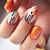 Kunstnagelset mit floralen Mustern und eleganten Glitzerakzenten Brehn