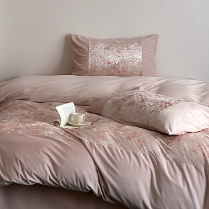 Luxuriöse Bettwäschegarnitur mit seidenmattem Finish und Schmetterlingsjacquard