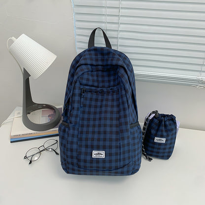 Stylische Karierte Rucksack Brehn
