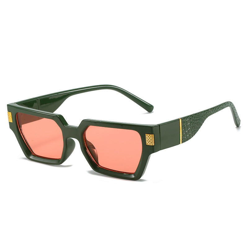 Damen modische Sonnenbrille mit einzigartigem geometrischen Rahmen und luxuriösen Details Brehn