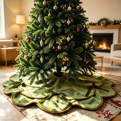 Gemütlicher Plüsch-Weihnachtsbaumrock