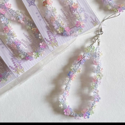 Blumenperlen Charm Brille Lanyard Brehn