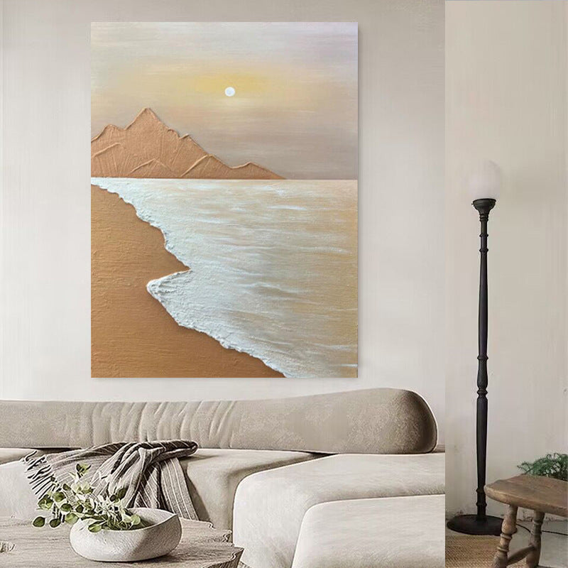 Abstrakte Küstenlandschaft Leinwandkunst