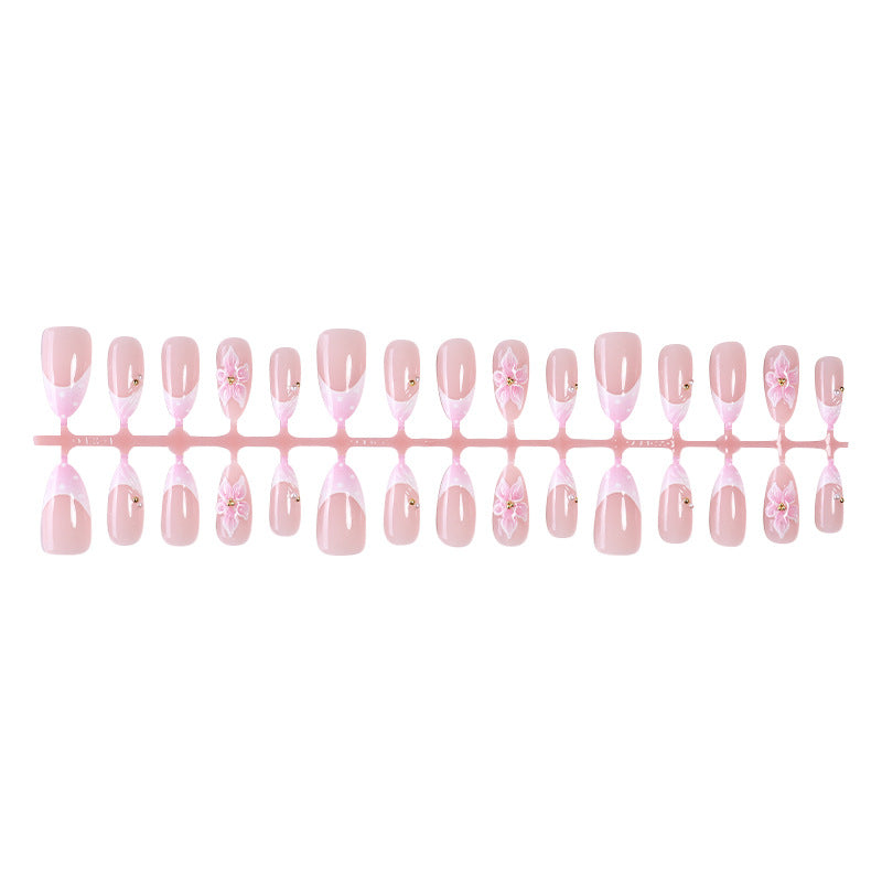 Elegantes florales Press-On-Nagelkunst-Set Brehn 1788495644