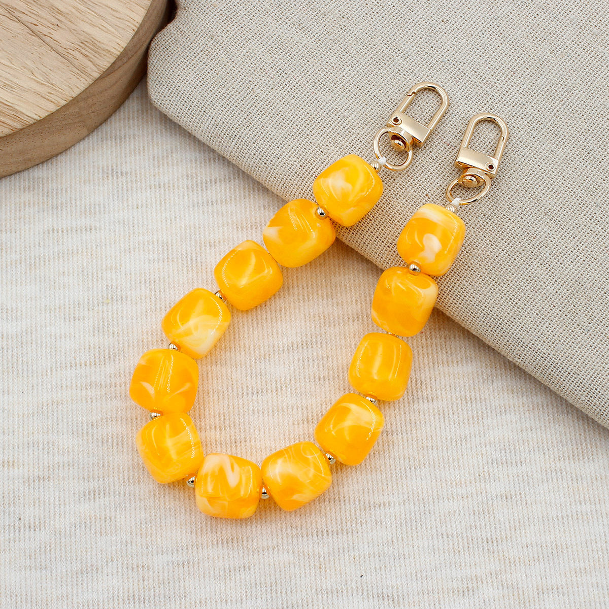 Chunky Beaded Brillen Kette Brehn