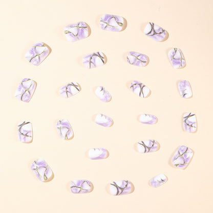 Stylische Marmor-Effekt-Nagelkunst-Erweiterungen Brehn