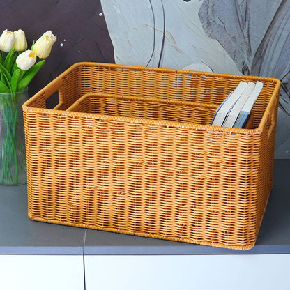 Rattan Aufbewahrungskorb mit Griffen Brehn