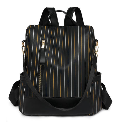 Stylische vertikale gestreifte Rucksack