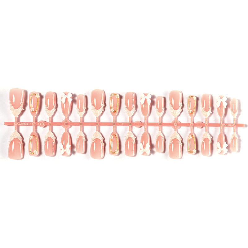 Elegantes 3D Blüten Press-On Nagelkunst Set Brehn
