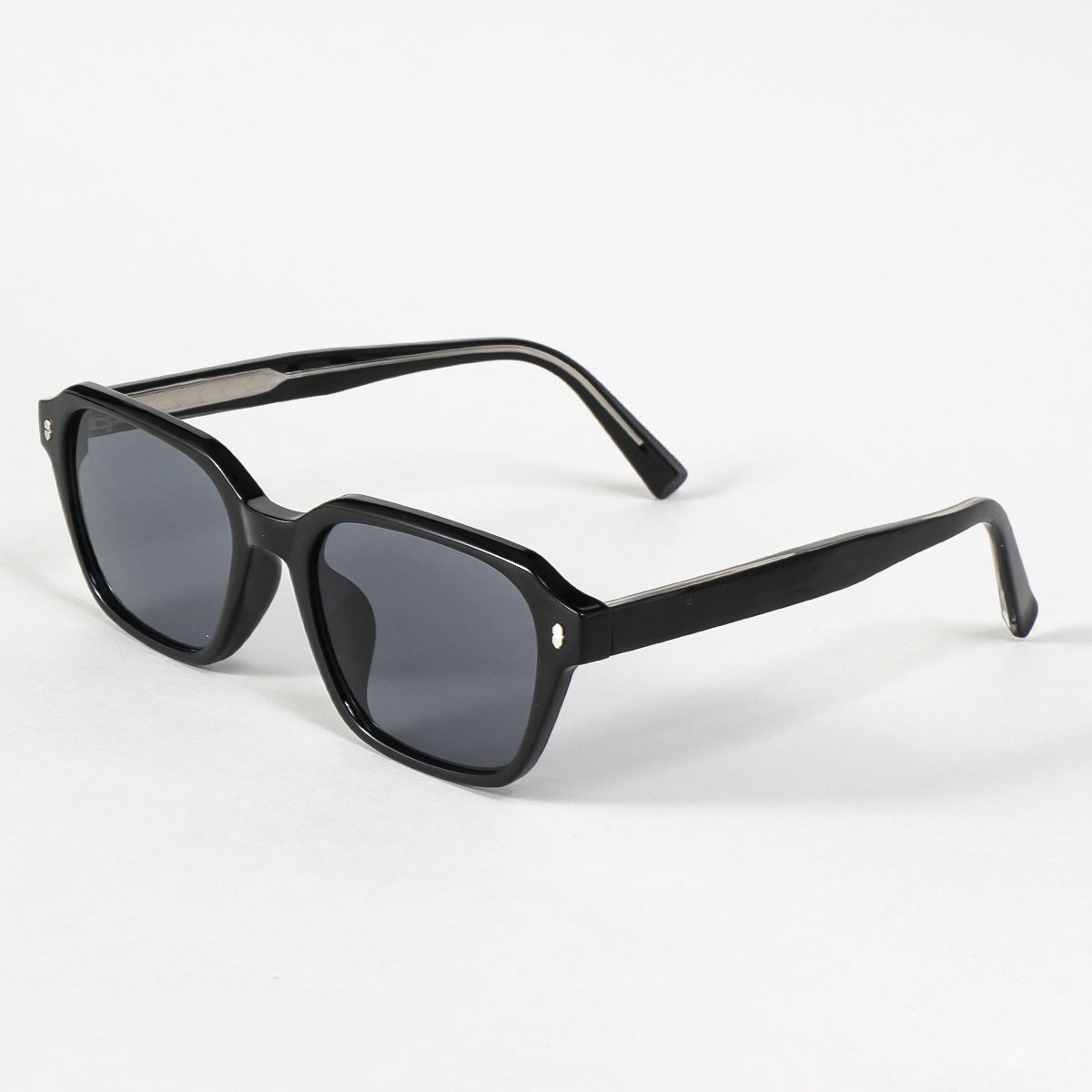 Damen rechteckige Sonnenbrille mit trendigem transparenten Rahmen Brehn