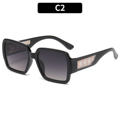 Elegante geometrische quadratische Sonnenbrille