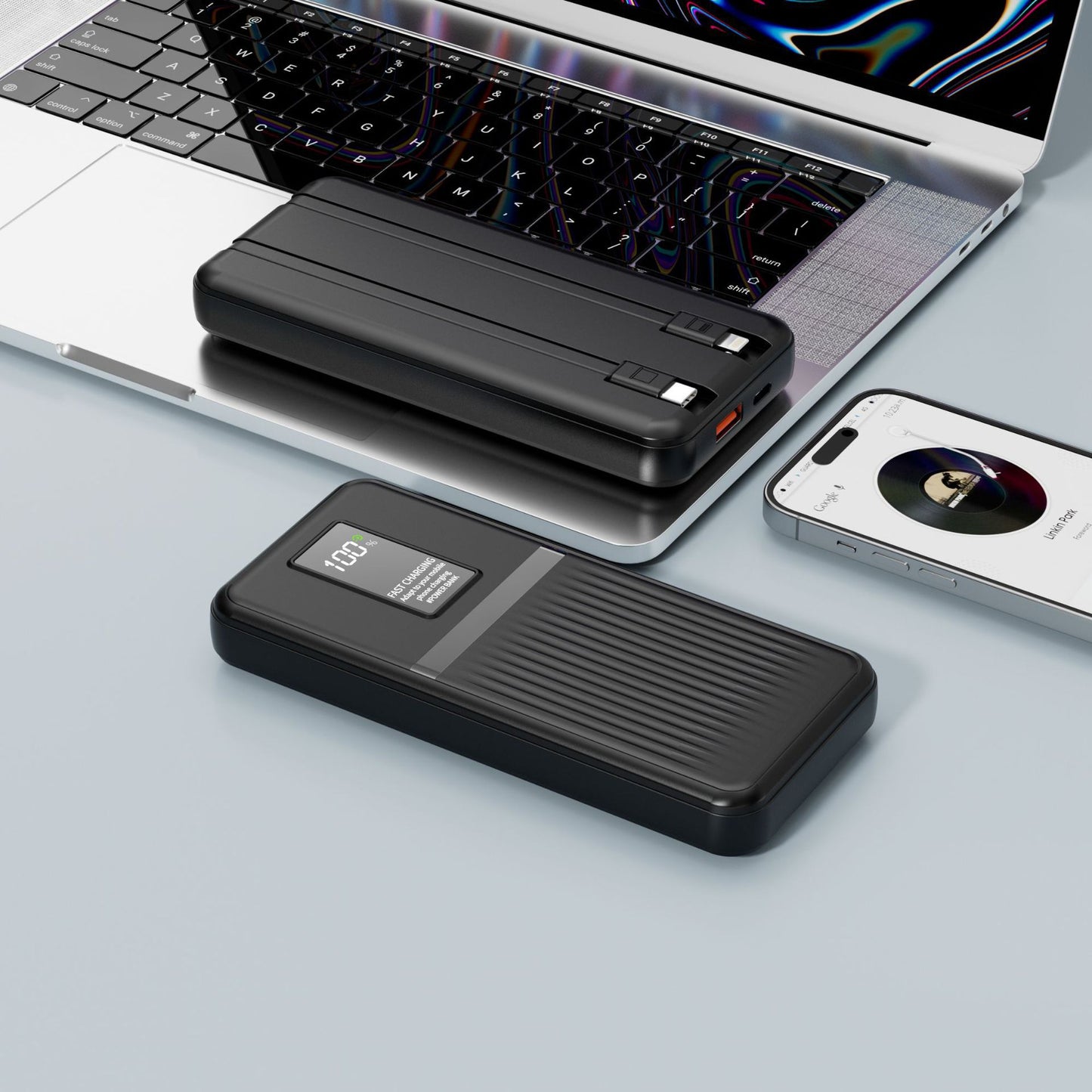 Tragbare Powerbank mit Hochmoderner Schnellladetechnologie und Digitaler Anzeige Brehn