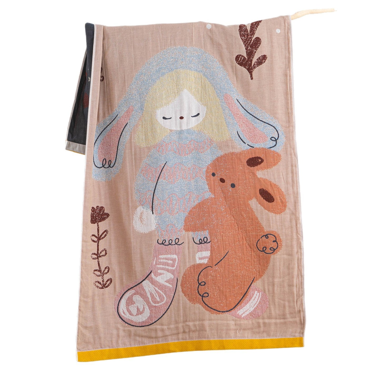 Damen Kuscheltuch mit bearbeitetem Bärenmotiv Brehn