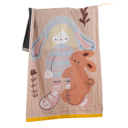Damen Kuscheltuch mit bearbeitetem Bärenmotiv Brehn