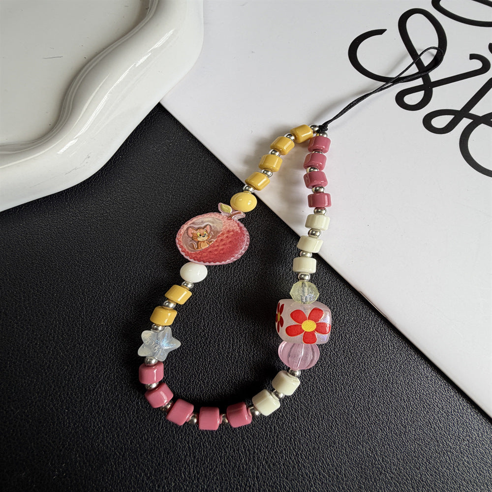 Blumenperlen Charm Halskette Brehn