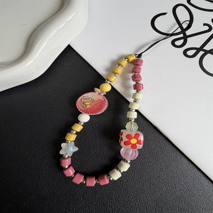 Blumenperlen Charm Halskette Brehn