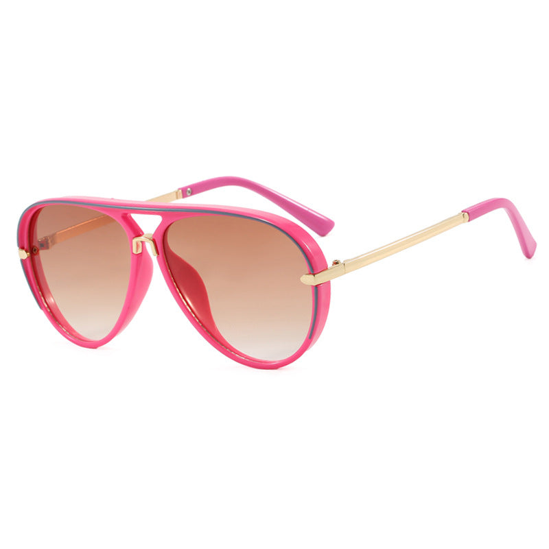 Damen modische Piloten-Sonnenbrille mit eleganten Metallakzenten Brehn