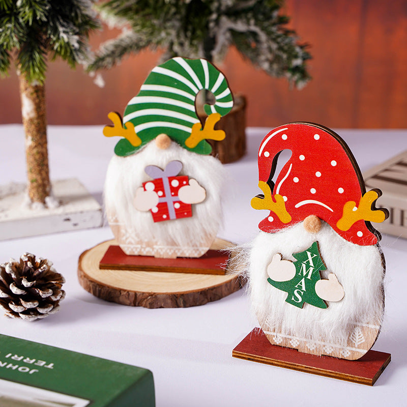 Weihnachtsmann Dekofigur im rustikalen Design Brehn