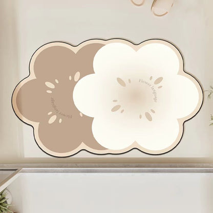 Dekorative florale Teppichmatte