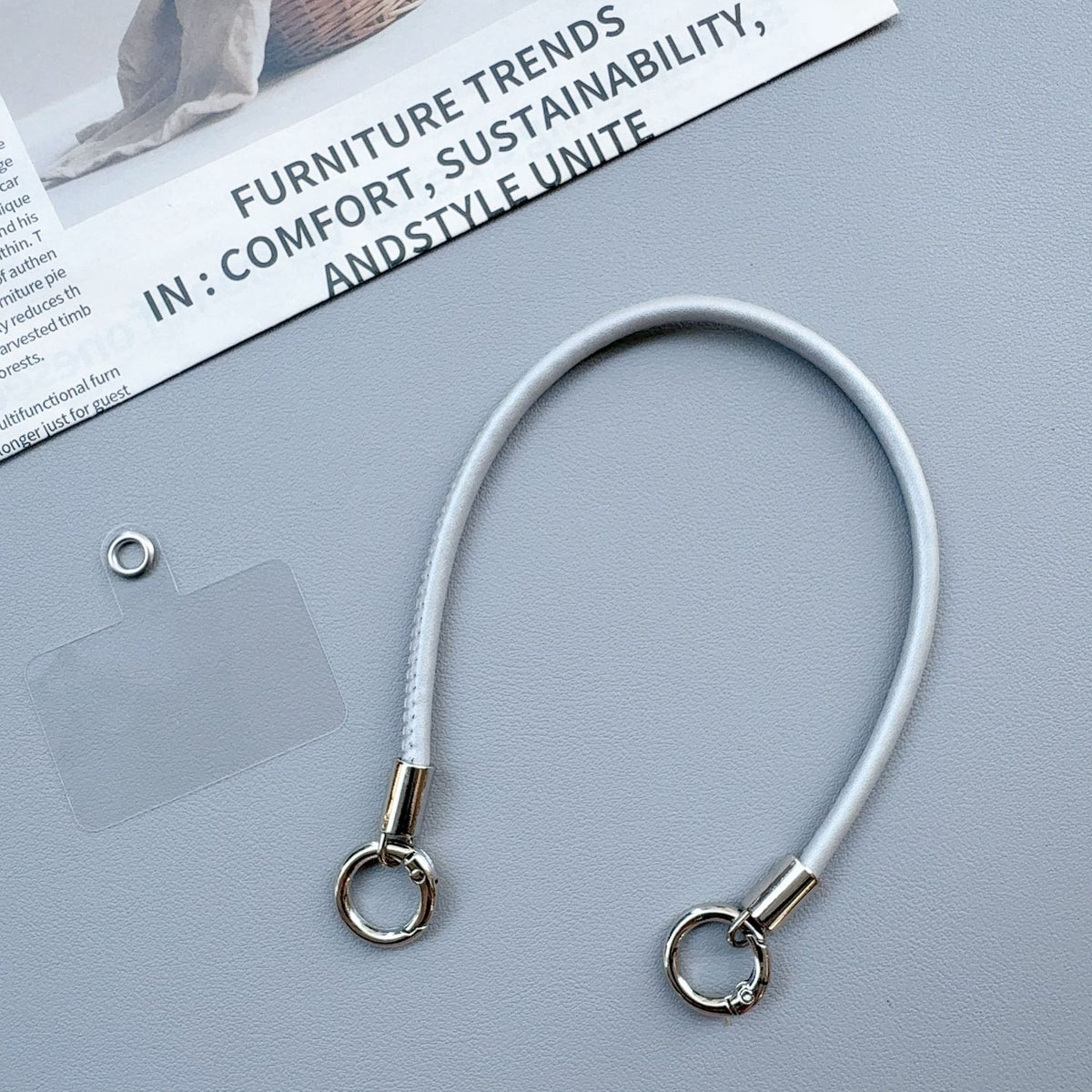 Premium langlebiger Schlüsselband mit Metallclips Brehn