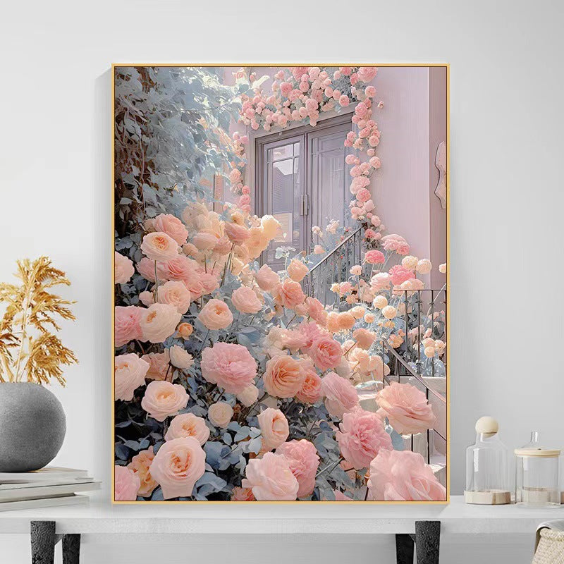 Floral Garden Scene Wandkunst Brehn