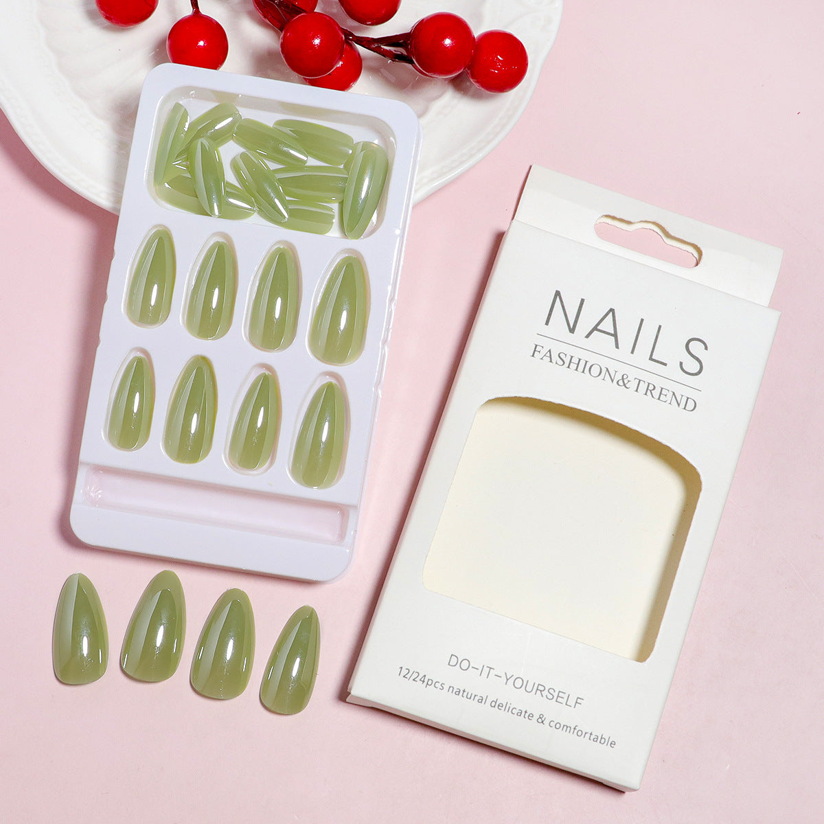 DIY Natürlicher Press-On-Nagel-Kit Brehn