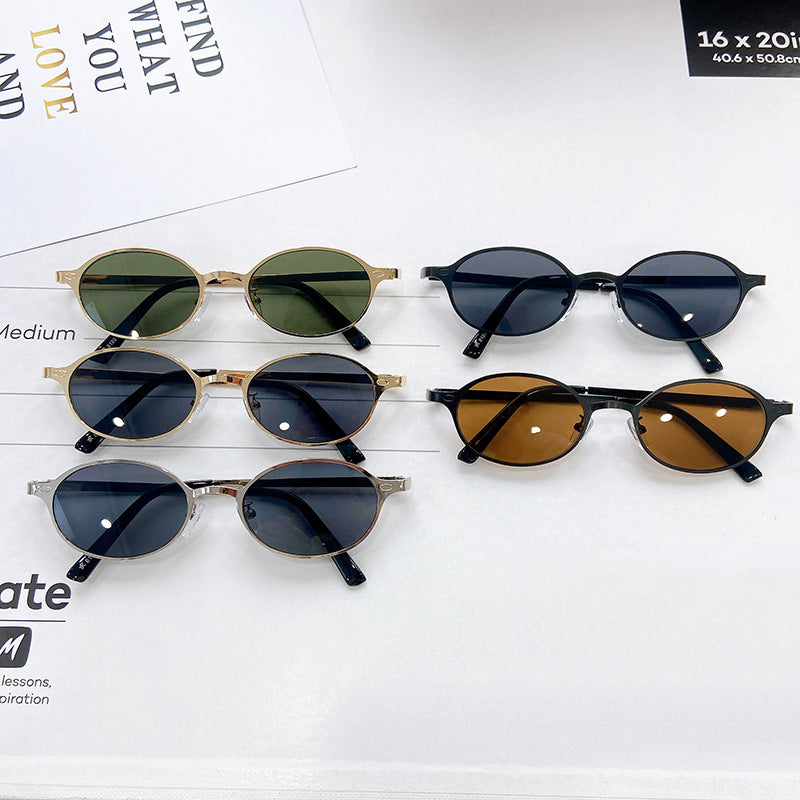 Modische Runde Sonnenbrille mit Elegantem Goldenen Rahmen Brehn
