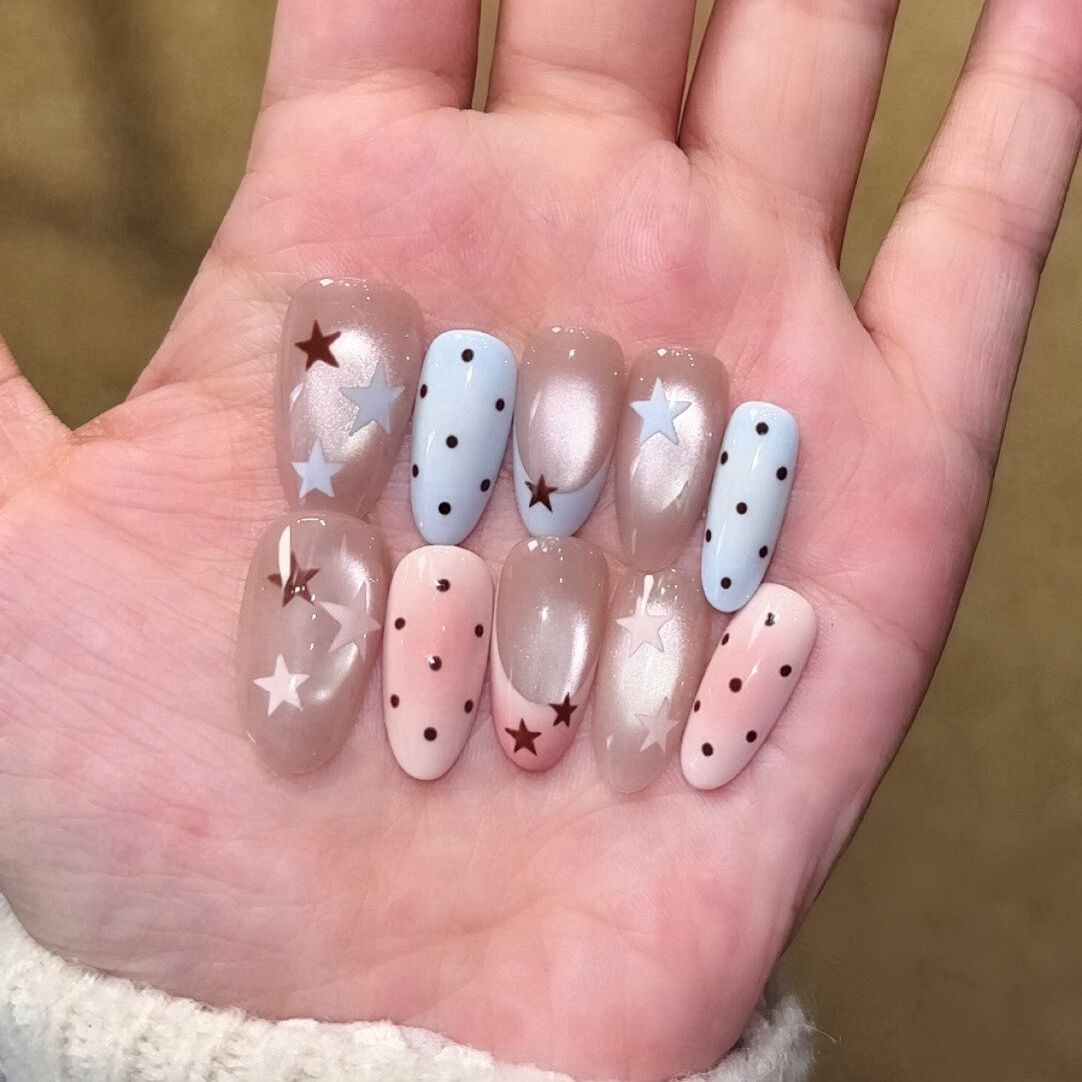 Premium Glitzernde Press-On Nagelerweiterungen Brehn