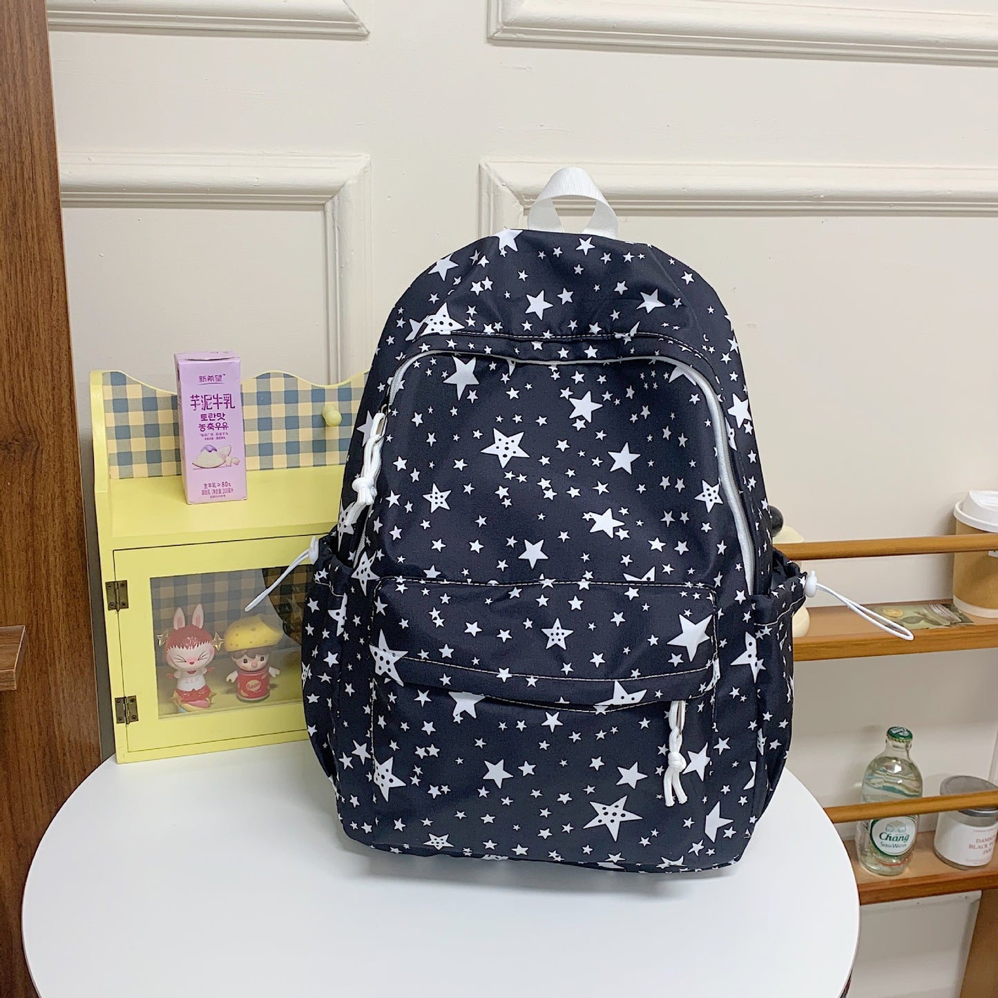 Rucksack mit Hochwertigem Sternenmuster und Multifunktionalen Fächern Brehn