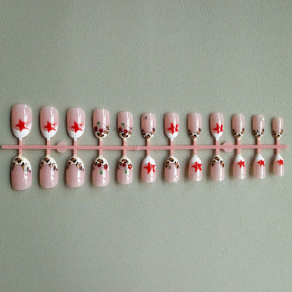 Künstlerischer Tierdruck und Stern-Nagelkunst