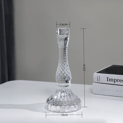 Hochgepresster Glas-Dekor-Kerzenständer Brehn