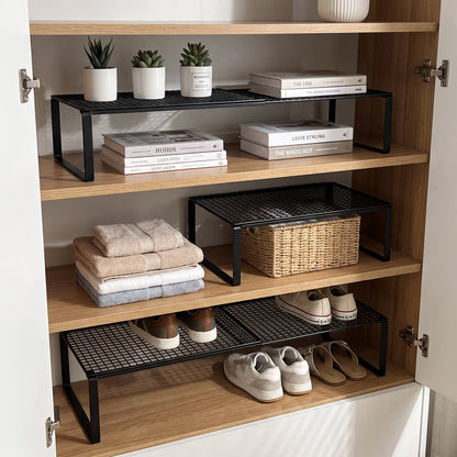 Verstellbarer erweiterbarer Metal Schuhregal-Organizer