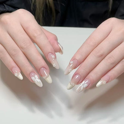 Glitzerndes Ombre Stiletto Press-On Nägel Brehn