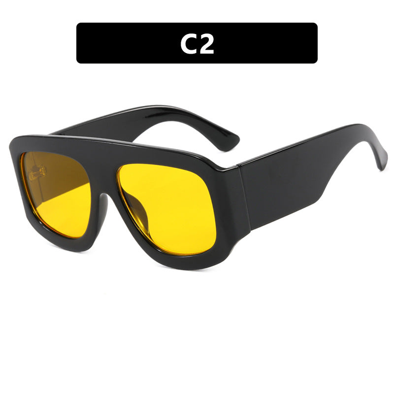 Damen modische oversized Sonnenbrille mit breitem Rahmen und schützendem UV-Filter Brehn