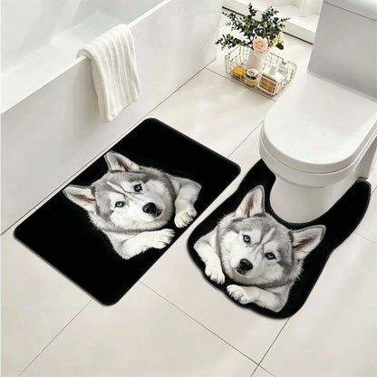 Panda-Themen Plüsch WC-Matten-Set