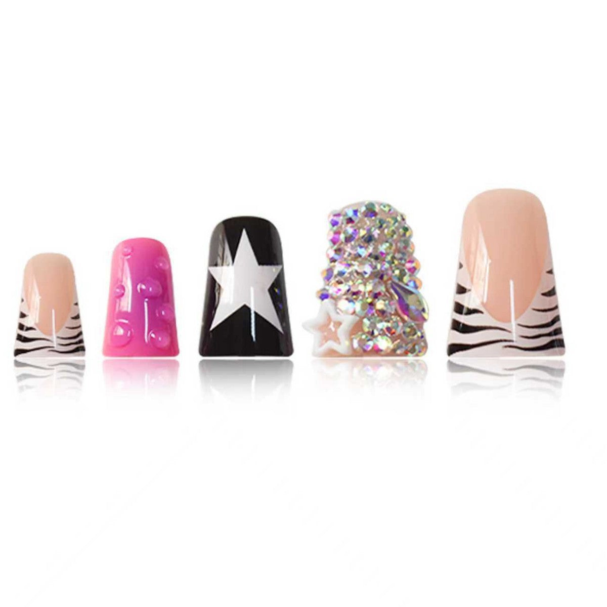 Kreatives Kunstvolles Press-On Nagelset Brehn